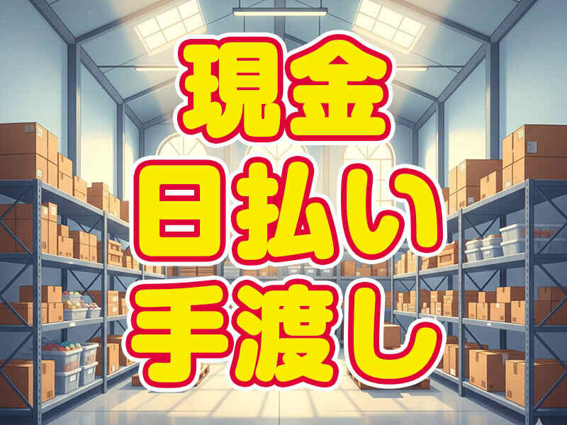 現金は勤務終了後、その場で支給！