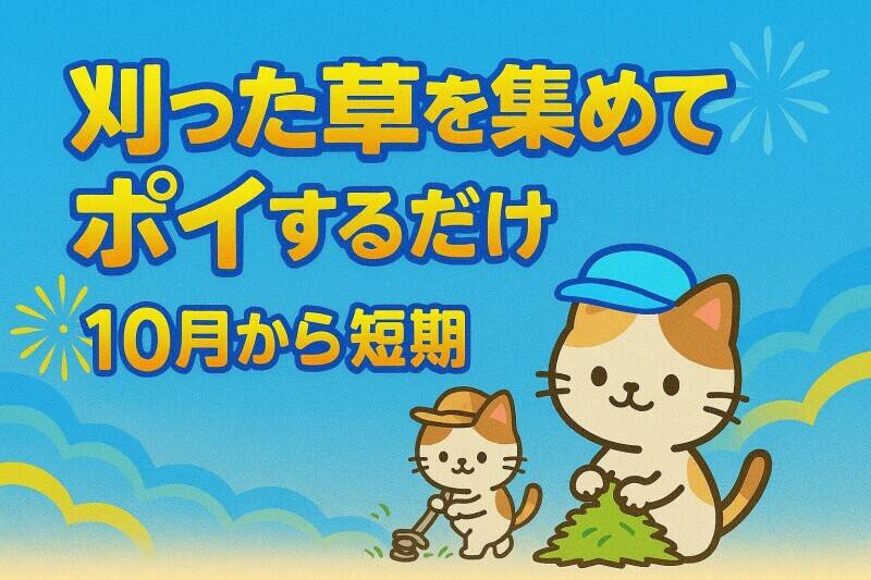 【12月までの期間限定】刈った草を集めてポイ★入れる日だけでOK(サービス,長崎市)のイメージ画像
