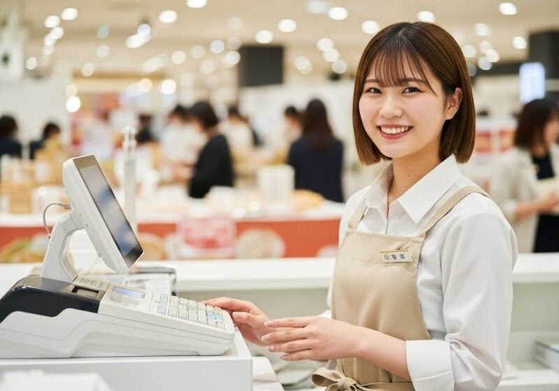 週4日～◎通勤ラッシュを避けて12時からゆるっと♪レジ＊年1昇給(販売,京都市下京区)のイメージ画像