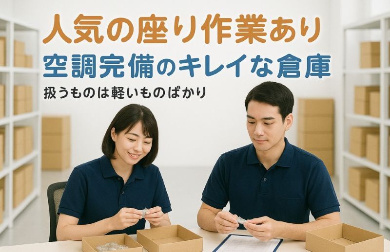 ＼座りメイン／ハンコの検品★ポンポンするだけ★未経験OK＠駅前(軽作業・物流,大田区)のイメージ画像