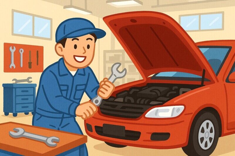 ＼充実の研修制度でスキルUPが叶う／国産車ディーラー*整備士(サービス,寒河江市)のイメージ画像