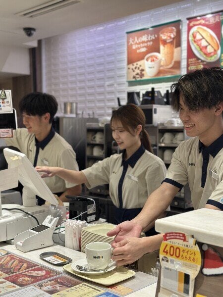 横浜駅直結ドトールコーヒー★社割で50%OFF!週2～3日OK(フード・飲食,横浜市西区)のイメージ画像