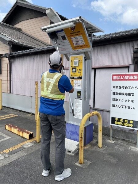 コインパーキング及び周辺の清掃作業や精算機点検等の保守管理(サービス,名古屋市西区)のイメージ画像