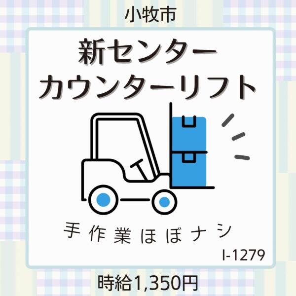 新センター★カウンターリフト★手作業ほぼなし！！★小牧市(軽作業・物流,小牧市)のイメージ画像