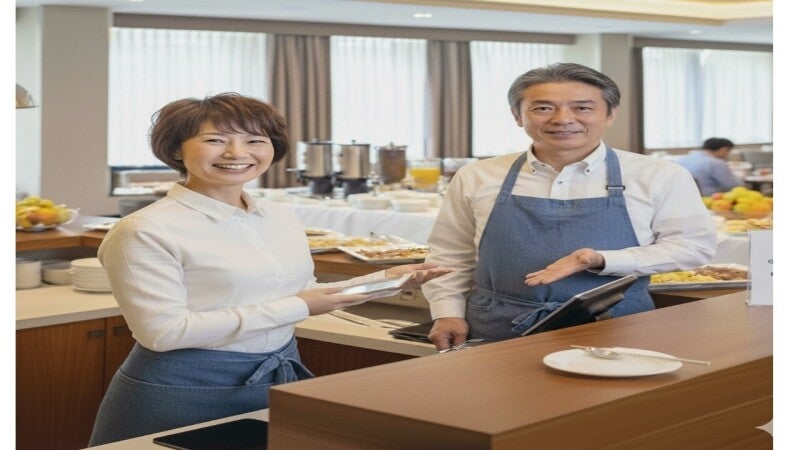 【早起きは三文の徳】時給1550円！ビジネスホテル朝食会場の受付(フード・飲食,神戸市中央区)のイメージ画像