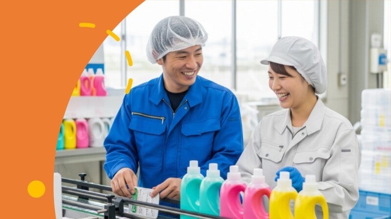 夜勤も入って収入アップ★洗剤工場内での製品出荷準備作業(工場・製造,八尾市)のイメージ画像