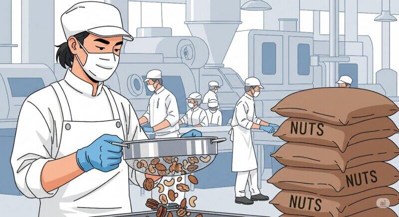 【長期で安定】見学あり！週4～5勤務★ナッツの選定・袋詰め♪(軽作業・物流,柏市)のイメージ画像