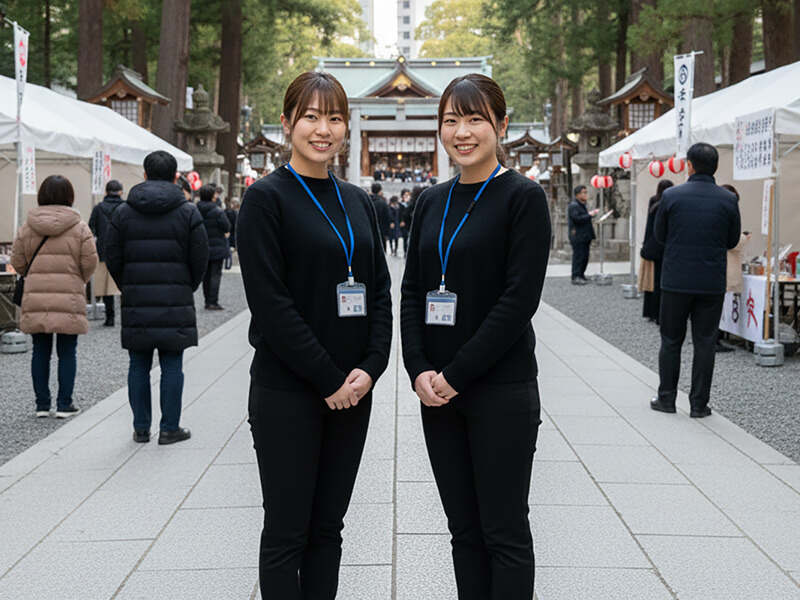 福徳神社初詣の列整理･誘導Staff★新年のスタート短期バイト！(イベント,中央区)のイメージ画像