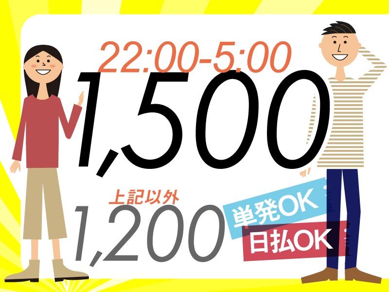 人気のオシゴト【単発・日払OK】かんたん仕分 〉〉〉スマホ登録(軽作業・物流,八幡市)のイメージ画像