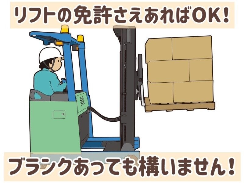 高収入★医薬品倉庫でのリフト作業♪土日祝休/実働7h/車通勤OK(軽作業・物流,茨木市)のイメージ画像