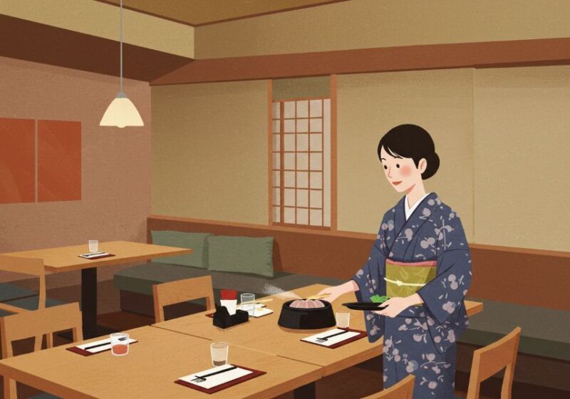 【高時給1750円】有名レストランの和装STAFF/週3日～/日払い♪(フード・飲食,京都市中京区)のイメージ画像