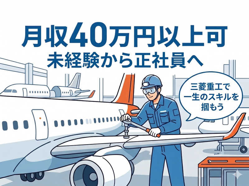 株式会社日輪 正社員採用】三菱重工名古屋航空宇宙システム製作所 大江