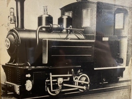 製造していた蒸気機関車の写真