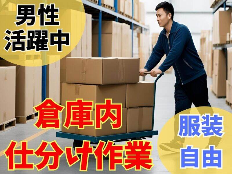 14時開始/土日祝休⇒月収16万超可◎路線仕分け作業│男性活躍中(軽作業・物流,東大阪市)のイメージ画像