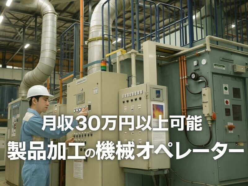 月収30万円以上/30代40代50代活躍中/機械操作がメインの製品加工(工場・製造,湖南市)のイメージ画像