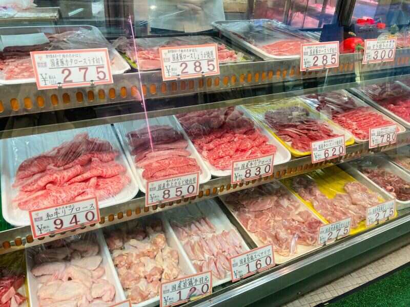 スーパーで買えないようなお肉がずらり！