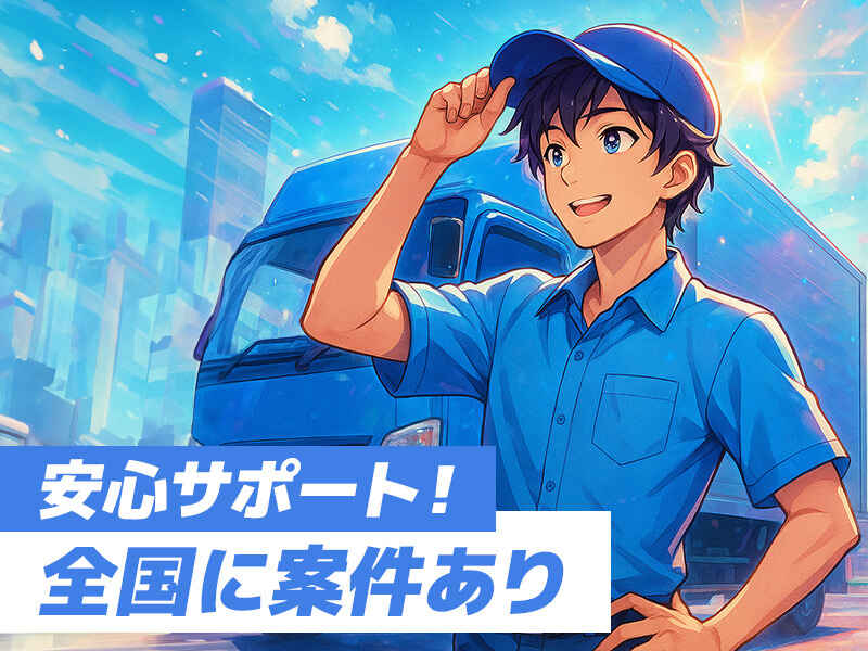 【正社員】日払いOK◆寮あり◆車通勤OK｜4トン車で店舗配送(軽作業・物流,摂津市)のイメージ画像