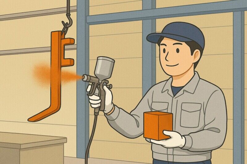 フォークリフト部品の塗装(軽作業・物流,大府市)のイメージ画像