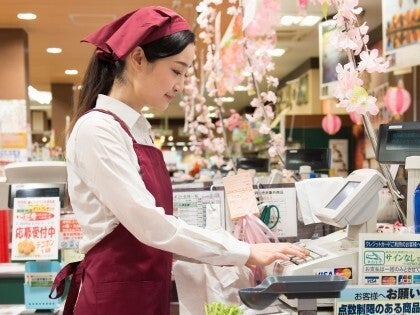駅近く　食品スーパー売場でのレジ業務(販売,高山市)のイメージ画像